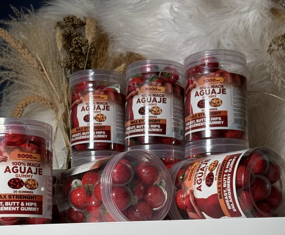 AGUAJE 100% MACA GUMMY , MAX STRENGTH